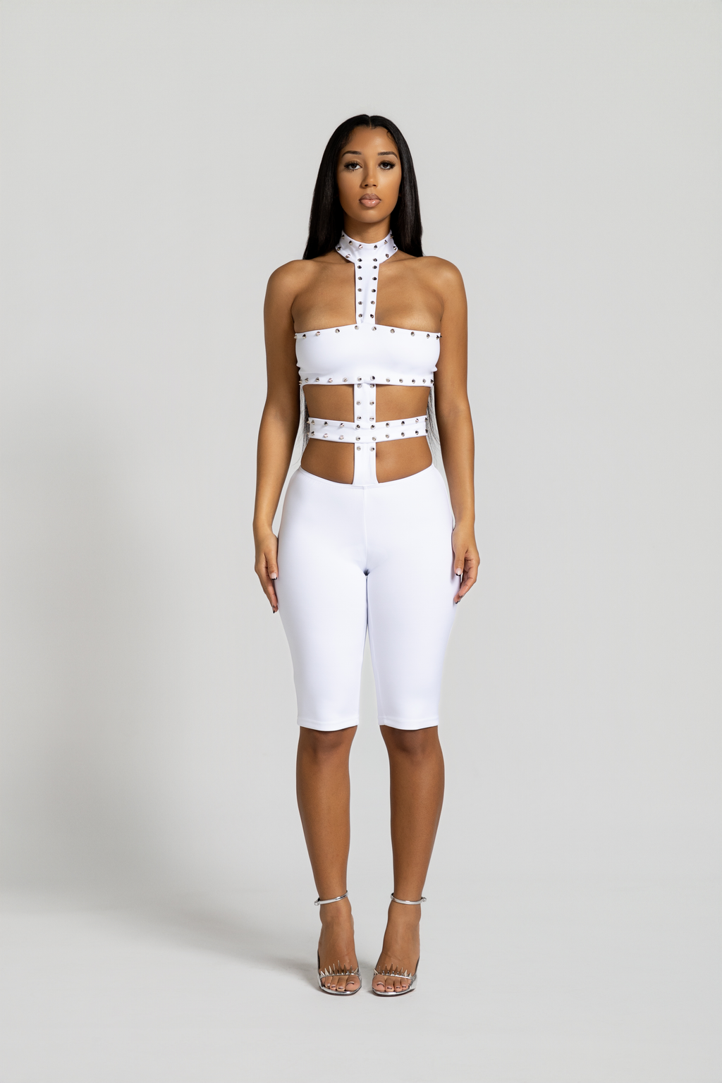 Studded Short Jumpsuit - Halo