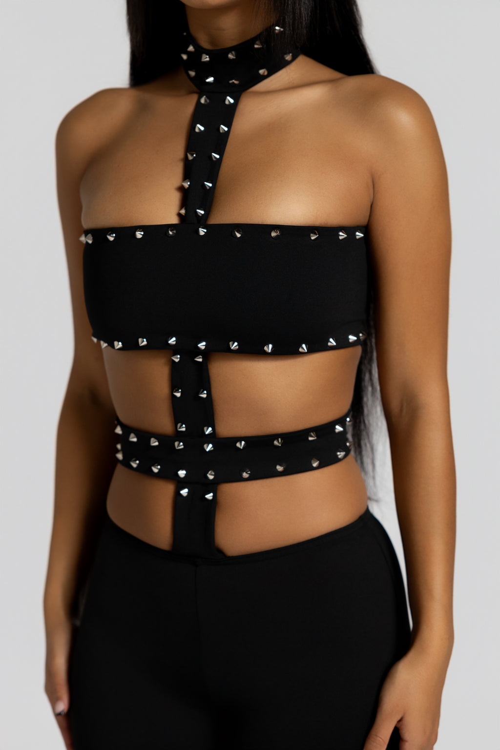 Studded Short Jumpsuit - Eclipse