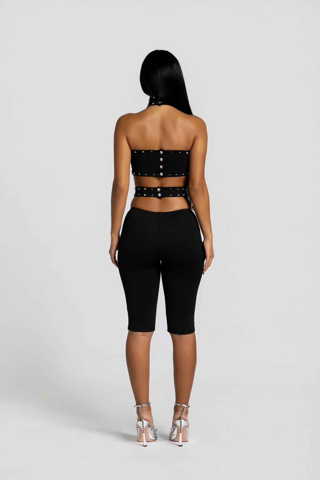 Studded Short Jumpsuit - Eclipse