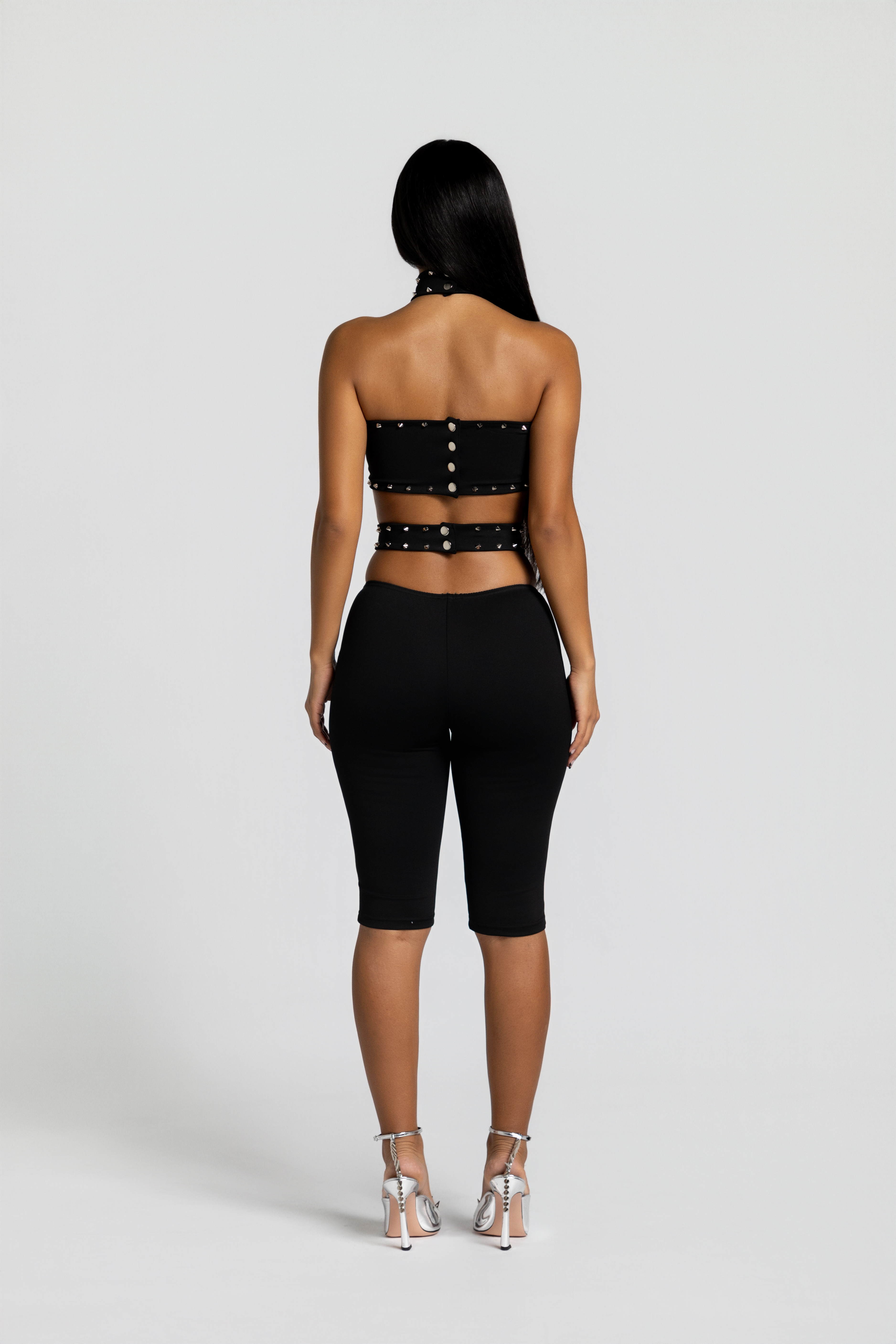 Studded Short Jumpsuit - Eclipse